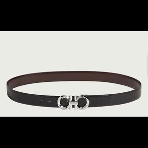 FERRAGAMO REVERSIBLE AND ADJUSTABLE GANCINI BELT